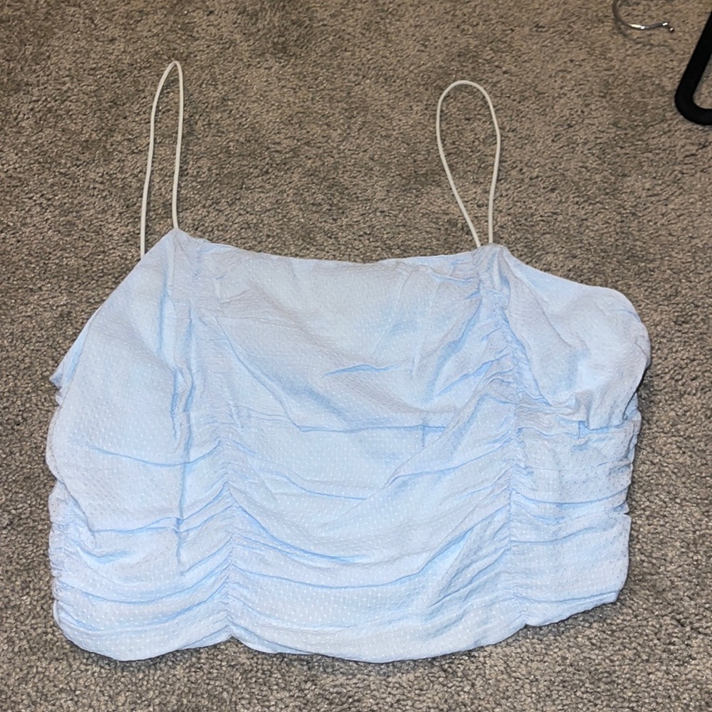 BABY BLUE CROP TOP